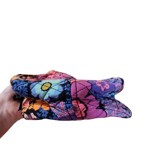 Vera Bradley Floral Paisley Lunch Box Quilted Cotton Multicolor Lightweight Zipp - Picture 5 of 6